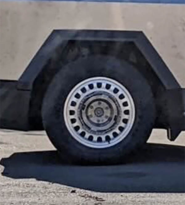 Tesla Cybertruck Sensors Steel Wheel Closeup April 2023 rickster902
