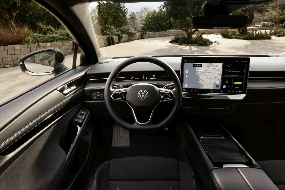 VW ID7 Interior Screen Parked