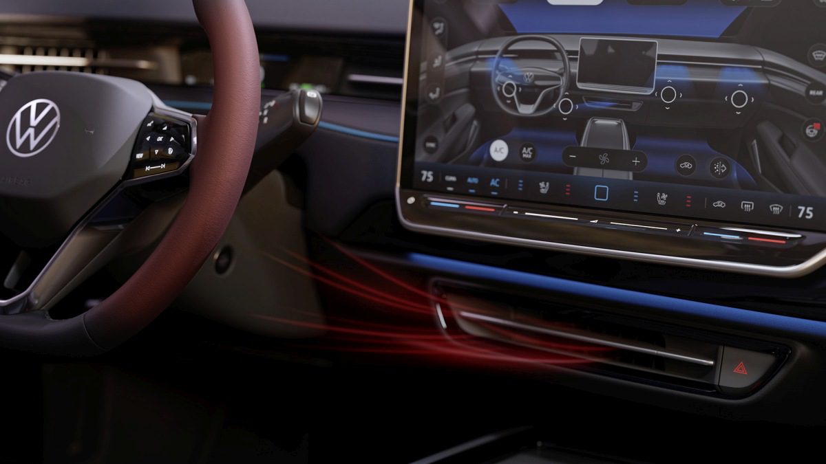 Volkswagen ID7 Testing Interior Screen