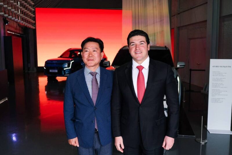 Governor of Nuevo León Samuel García at Hyundai Group South Korea