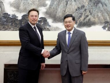 China Foreign Minister Qin Gang Meets with Tesla CEO Elon Musk