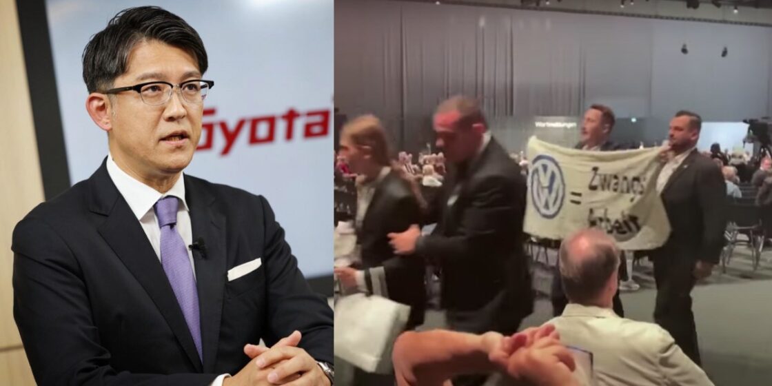 Toyota under fire for anticlimate lobbying as protestors storm VW