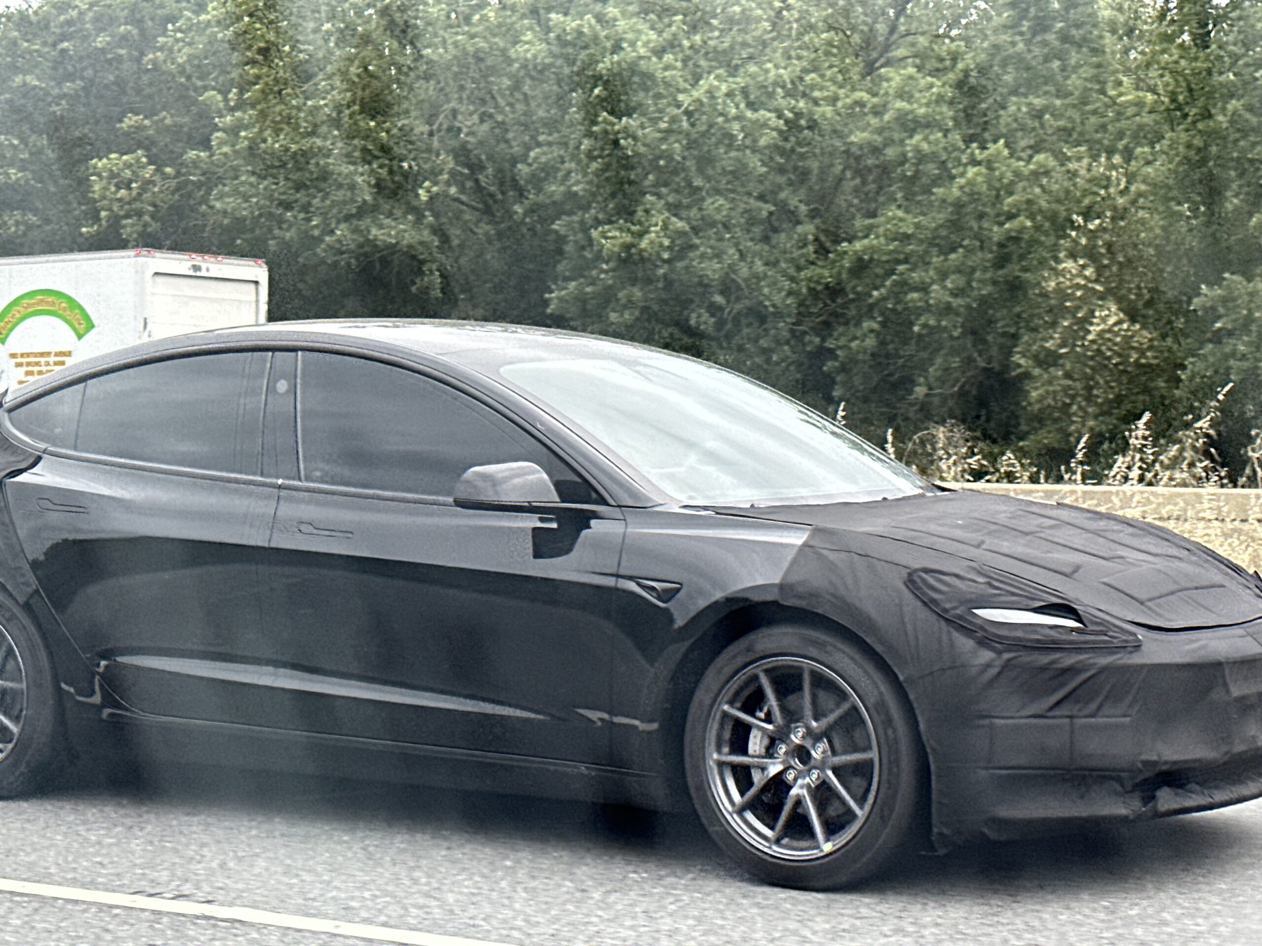 Tesla Model 3 refresh spotted on California roads, revealing new