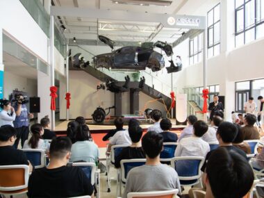 Tesla Model Y deconstruction at Shanghai University of Electric Power Lingang