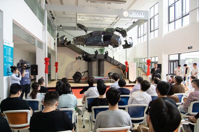 Tesla Model Y deconstruction at Shanghai University of Electric Power Lingang