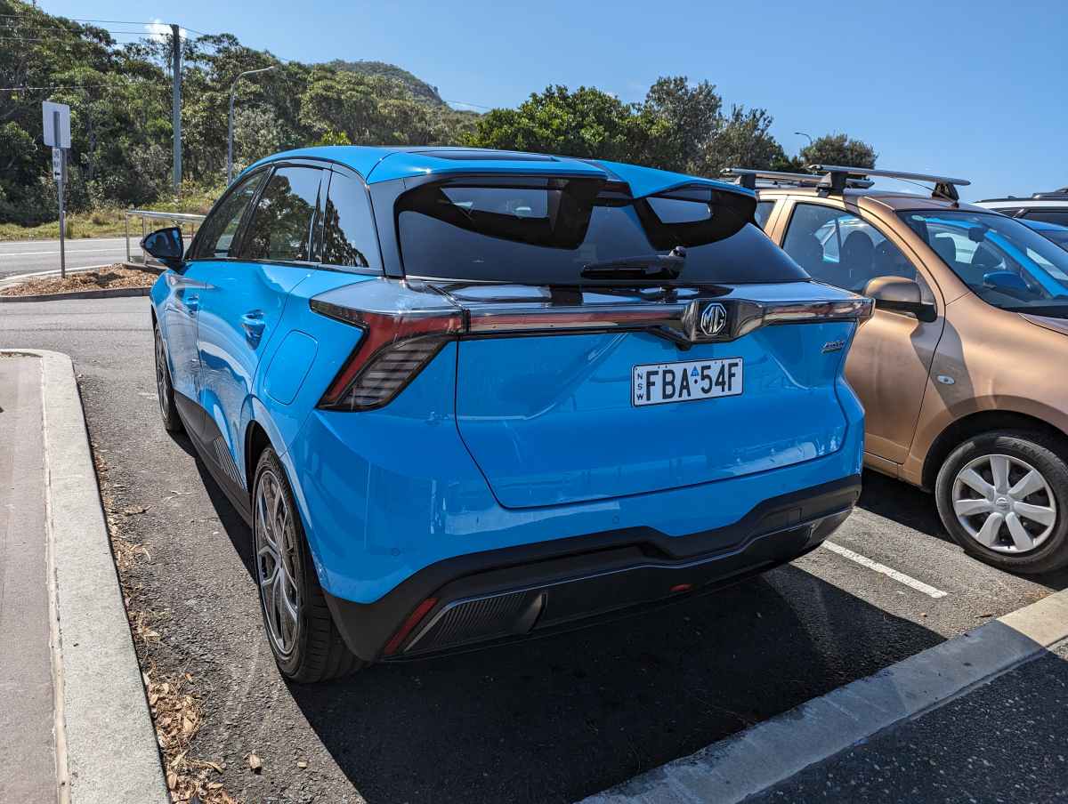 MG4 Drive Exterior Rear Blue