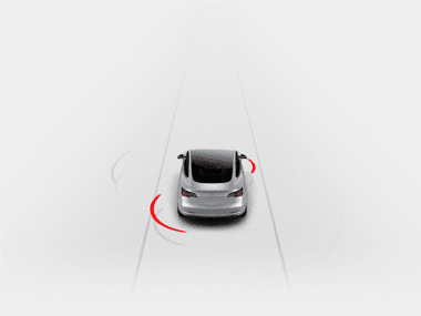 Tesla Blind Spot Radiating Tesla