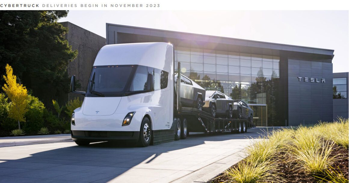 Tesla Cybertruck Delivery Investor Deck Q3 2023