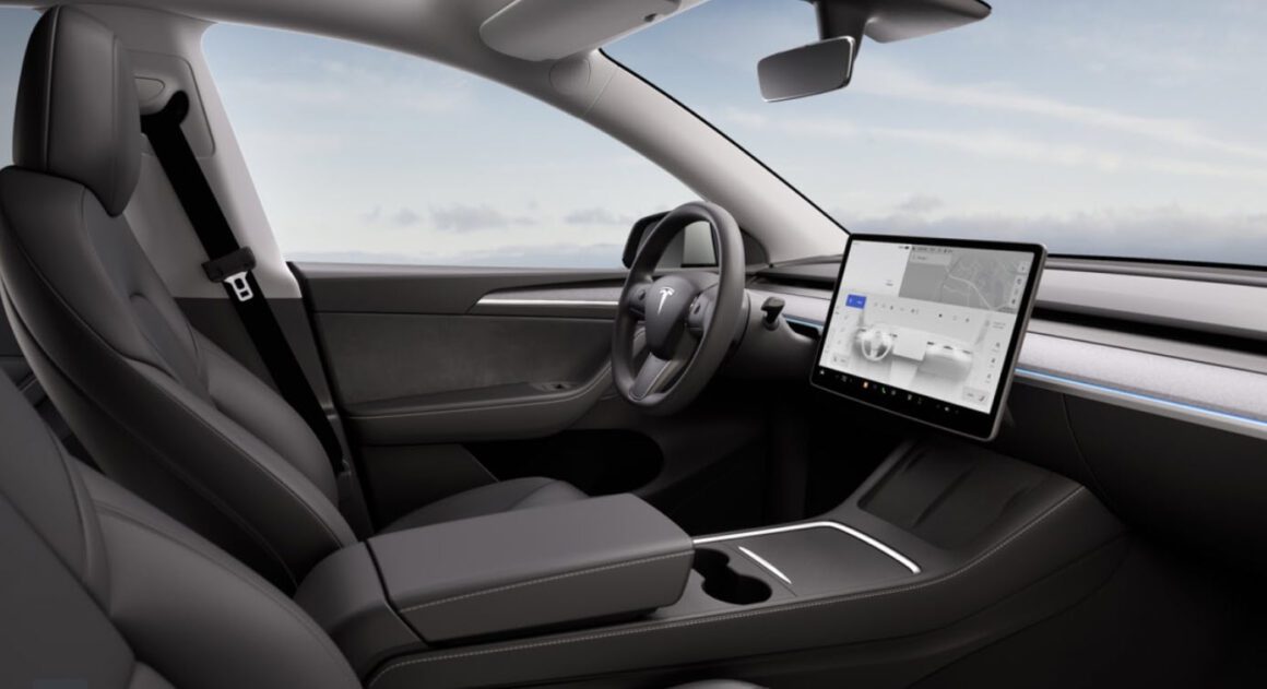 Tesla Model Y's new interior lighting seen in action