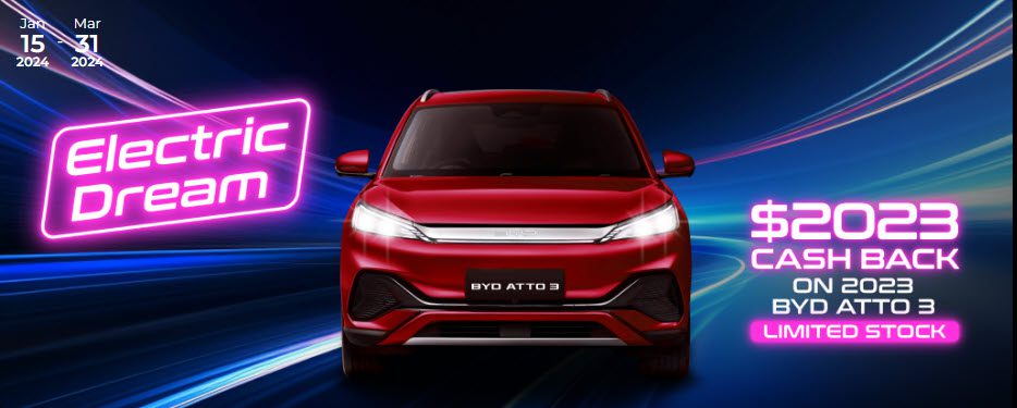 2023 BYD EV Discount Offer