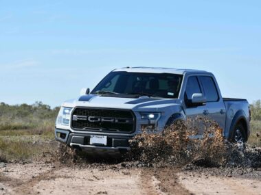 Ford Ranger in mud