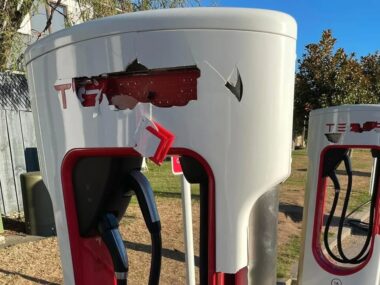 EV culture war: Ford Ranger driver arrested for vandalising four Tesla Superchargers