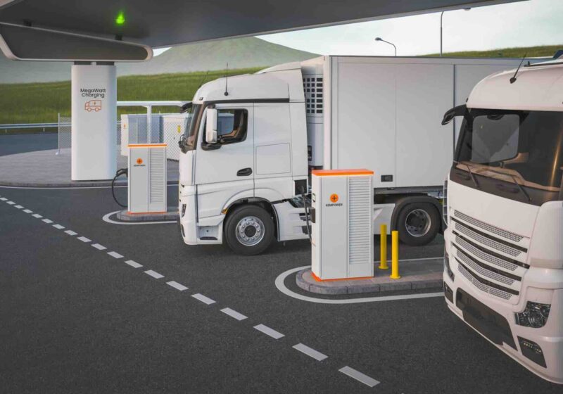Kempower 1.2 Megawatt truck charging station