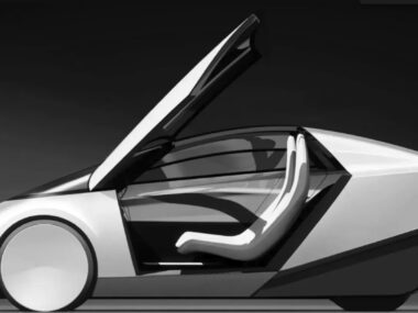 Tesla Robotaxi artist impression