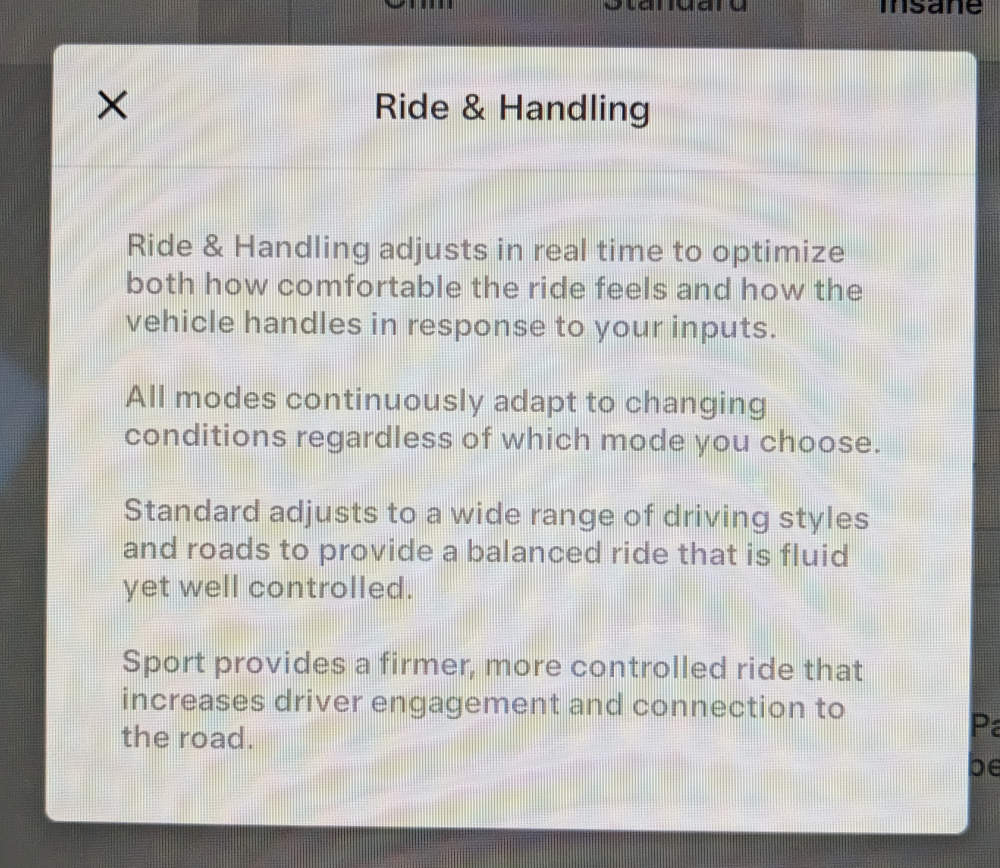 Ride and handling information from the Tesla Model 3 Performance. Image: Tim Eden