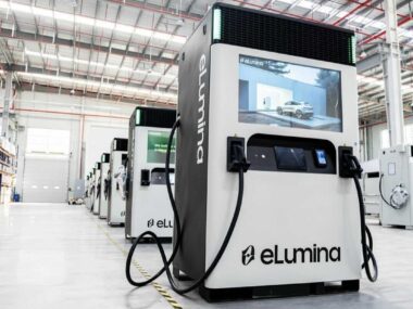 Elumina battery-integrated EV chargers