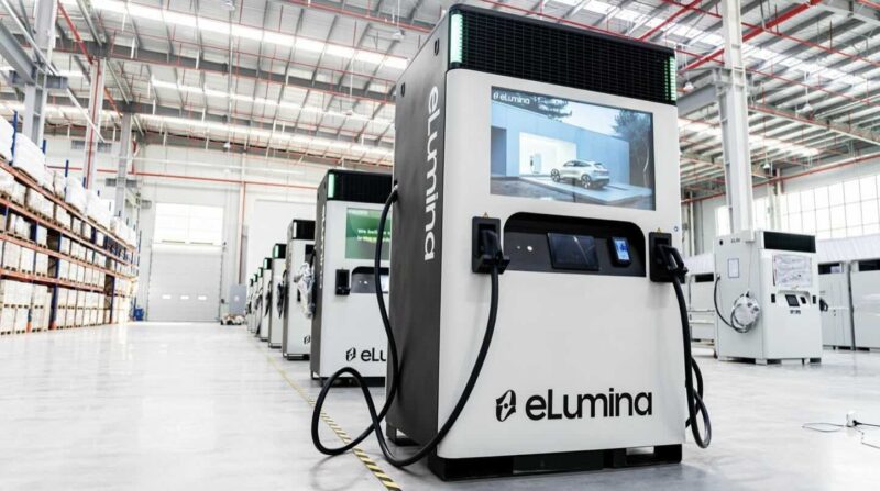 Elumina battery-integrated EV chargers
