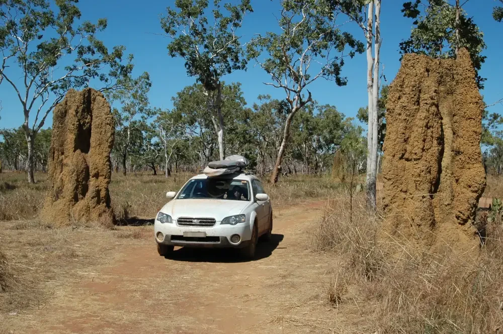 Subaru Outback on our big lap around Australia in 2007. Image: Tim Eden