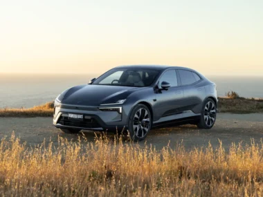 Polestar 4 Long range Dual motor with Performance Pack in Storm. Source: Polestar