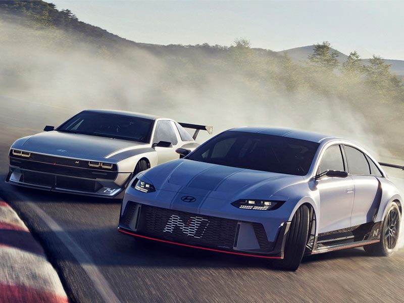 Hyundai's RN22e and N Vision 74 concepts. Source: Hyundai