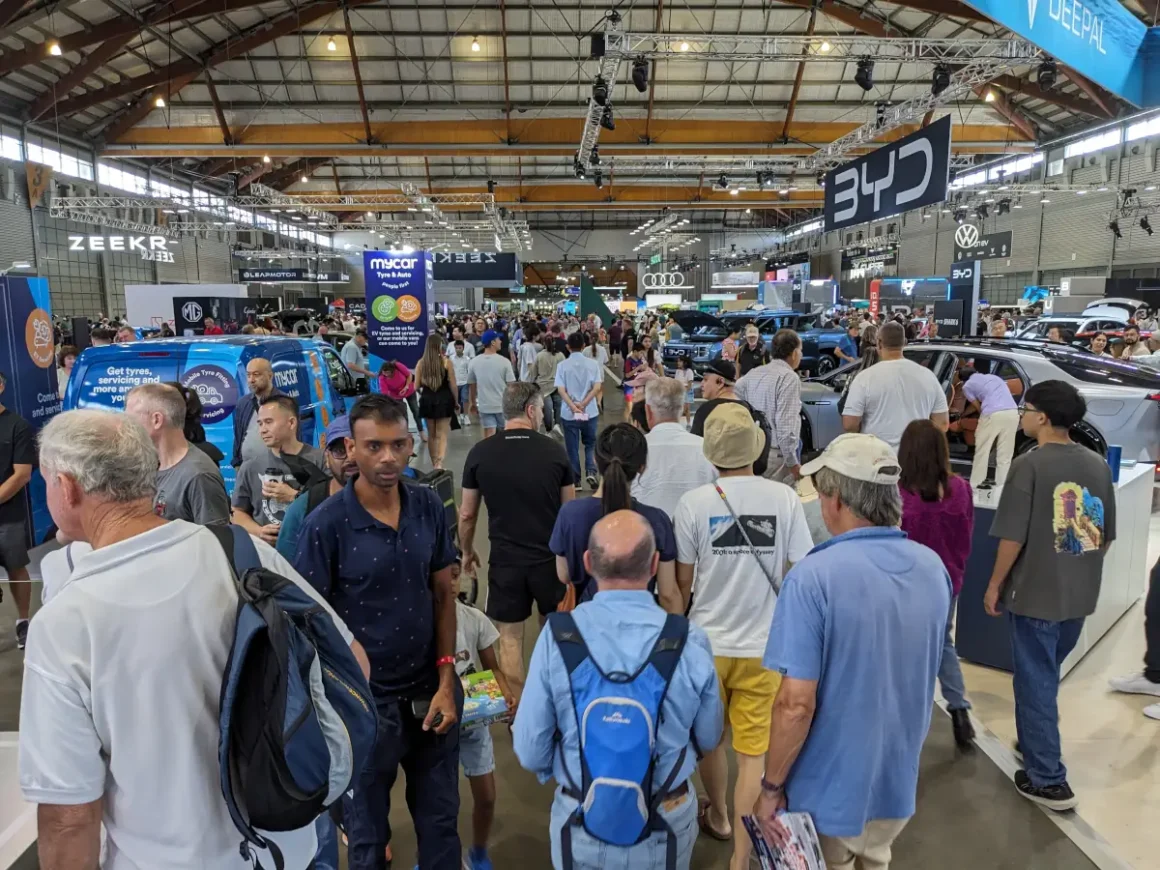Huge crowds at Everything Electric Sydney 2025. Image: Tim Eden