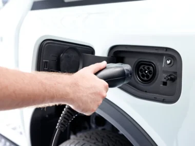 Ranger PHEV Type-2 charge port. Source: Ford