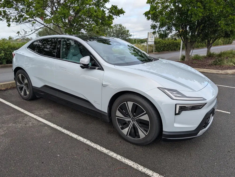 Sleek exterior design of the Polestar 4. Image: Tim Eden