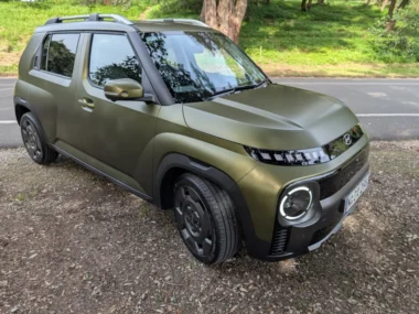 Hyundai Inster Cross in Amazonas Green. Source: Tim Eden