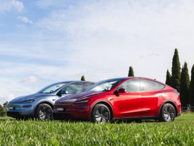 tesla model y parked