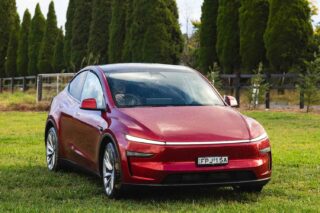 model y tesla red