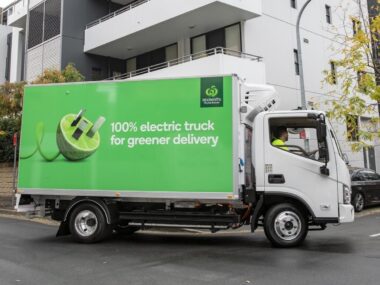 woolworths electric truck