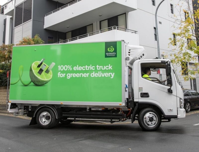 woolworths electric truck