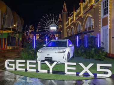 Geely EX5 launch at Luna Park in Sydney. Source: Geely