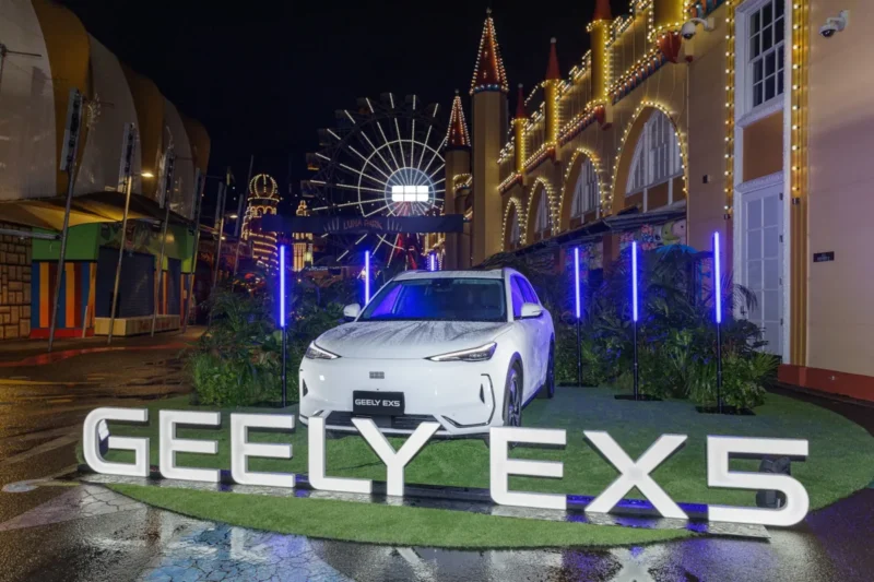 Geely EX5 launch at Luna Park in Sydney. Source: Geely