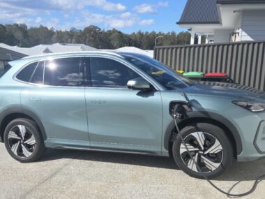 Geely X5 and vehicle-to-grid. Photo: Scott Purnell.