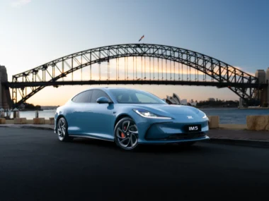 MG IM5 in Nevis Blue. Source: MG Motor