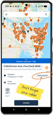 AGL site as described on the Chargefox App