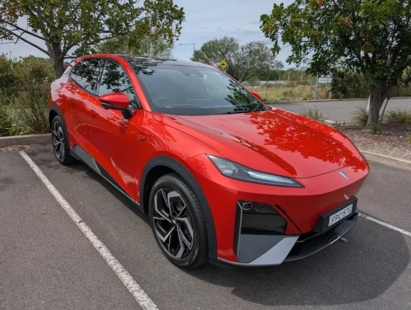 Deepal S07 in Sunset Orange. Source: Tim Eden