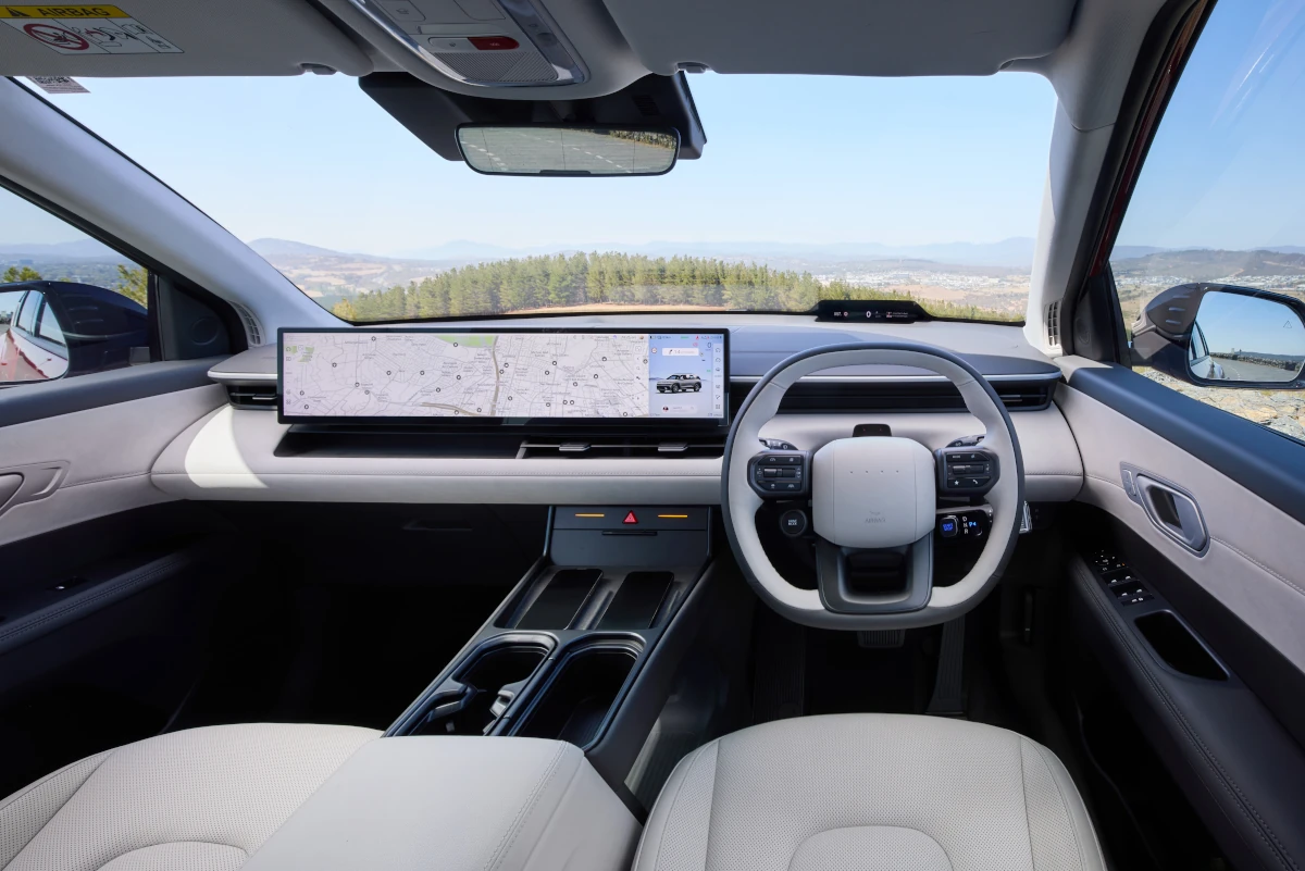 Hyundai Elexio Elite front dash and screens. Source: Hyundai Australia