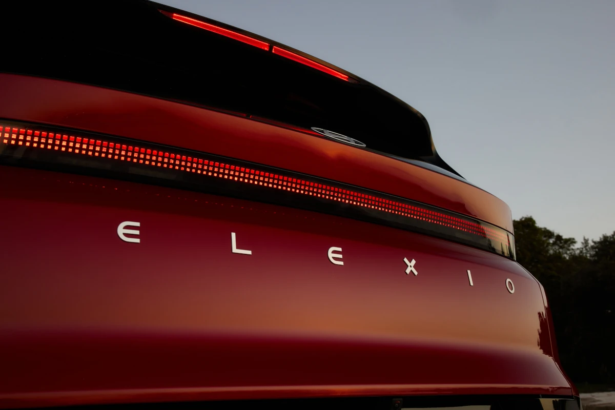 Rear light bar on the Elexio showing pixel design pattern. Source: Hyundai Australia