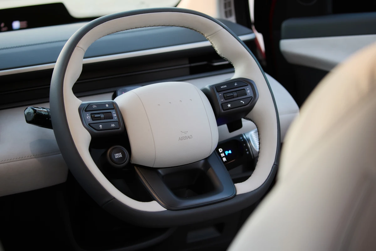 Familiar vehicle controls on the Elexio steering wheel. Source: Hyundai Australia