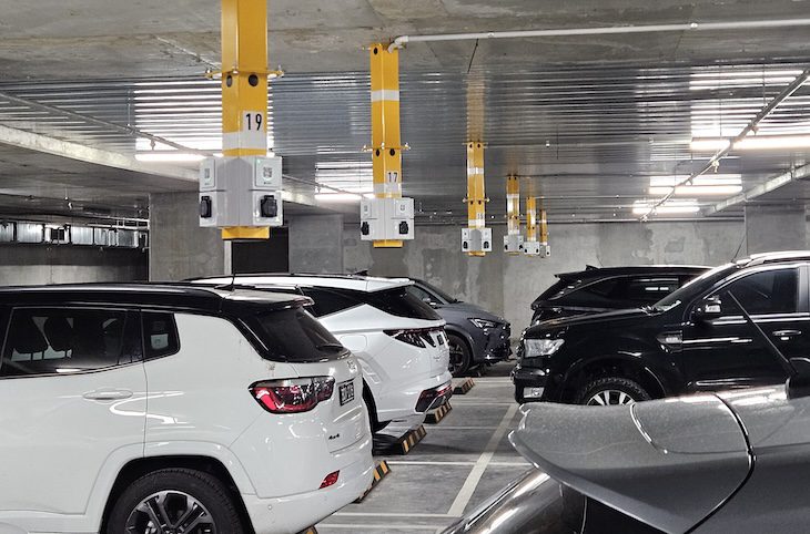 NOX Energy EV charging infrastructure installed throughout the Sierra Hawthorn carpark
