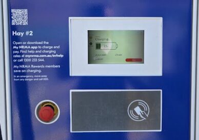 NRMA Hay #2 charger running at 180 kW