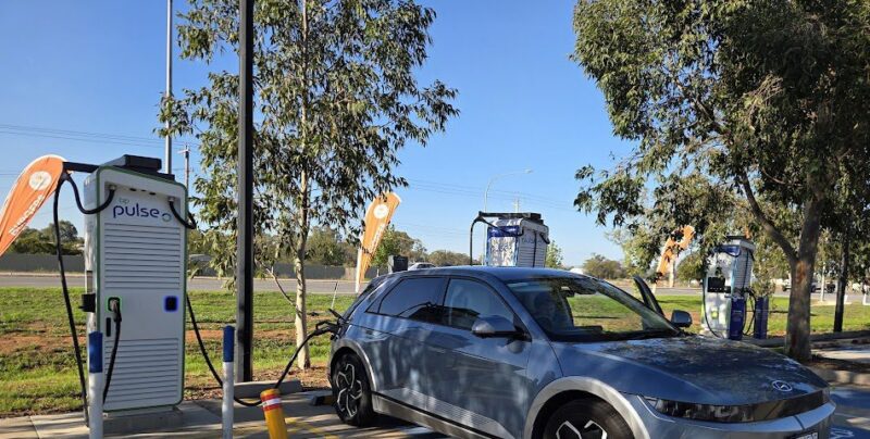 IONIQ 5 charging at Gumly Gumly, NSW