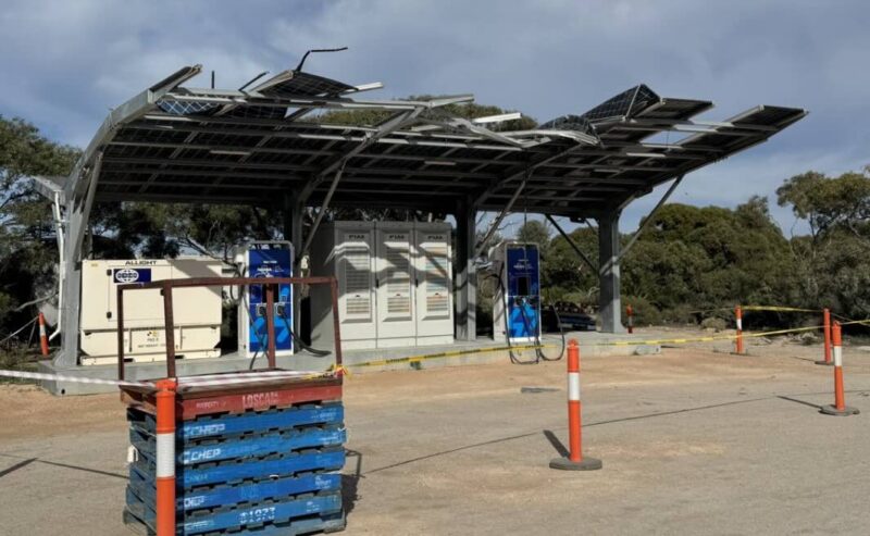 charging station damaged