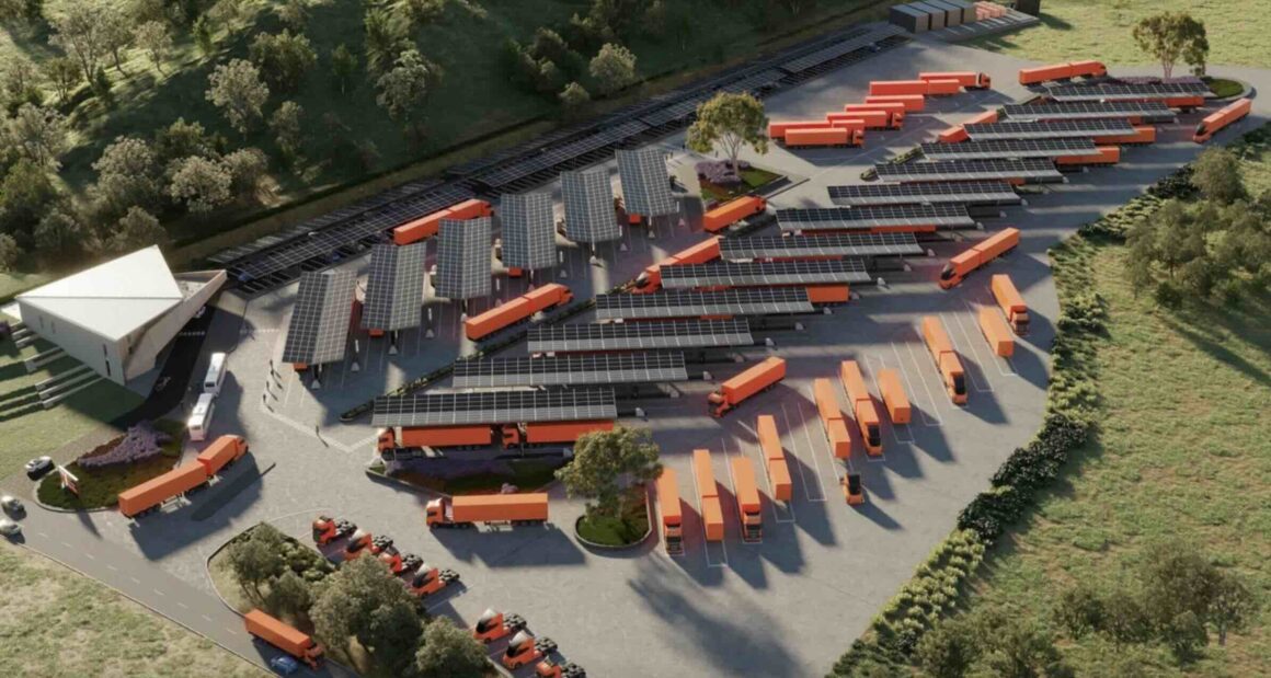 electric truck depot