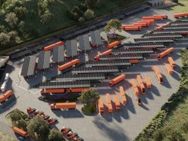 electric truck depot