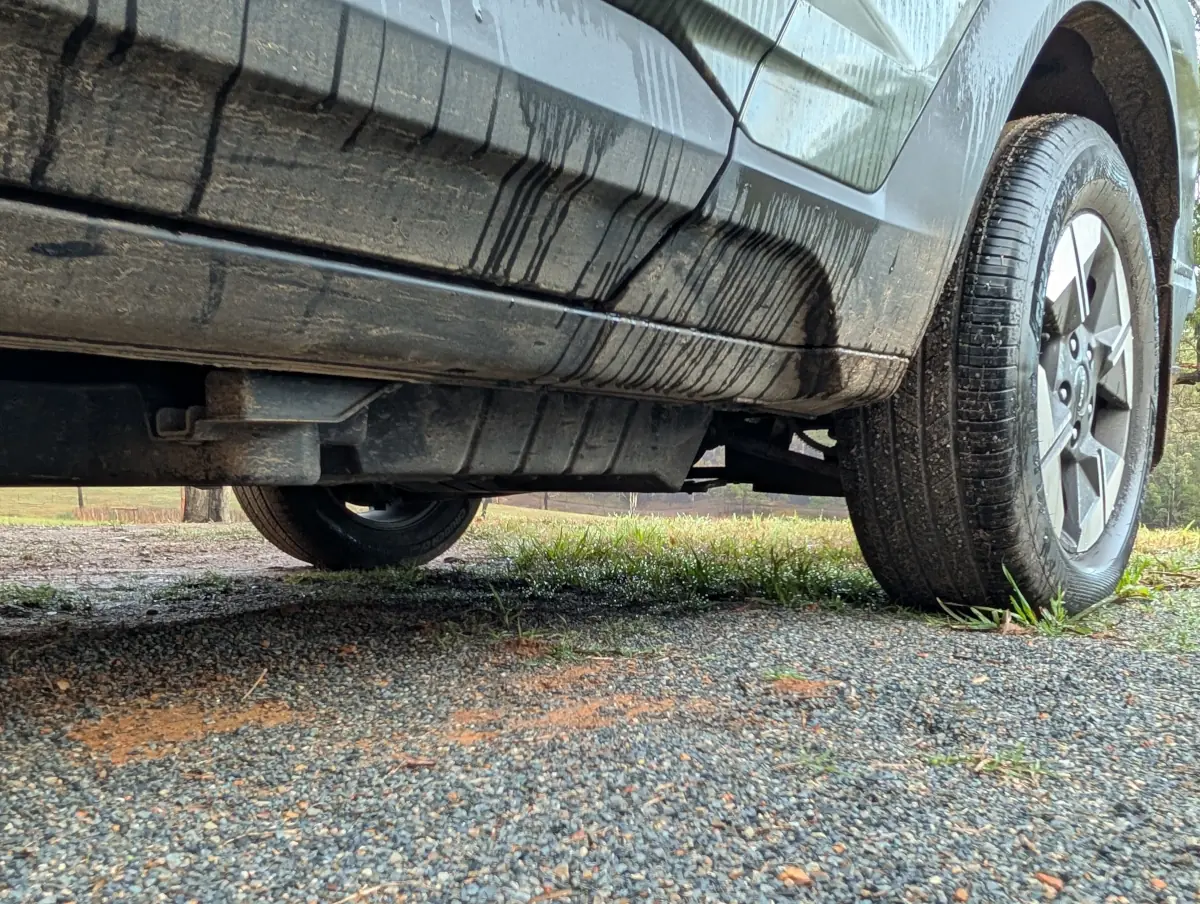 Ground clearance is a weakness of the KGM Musso EV. Source: Tim Eden