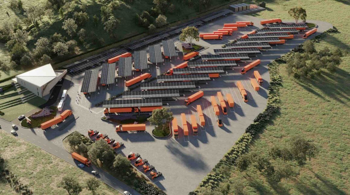 Wilton truck charging hub.